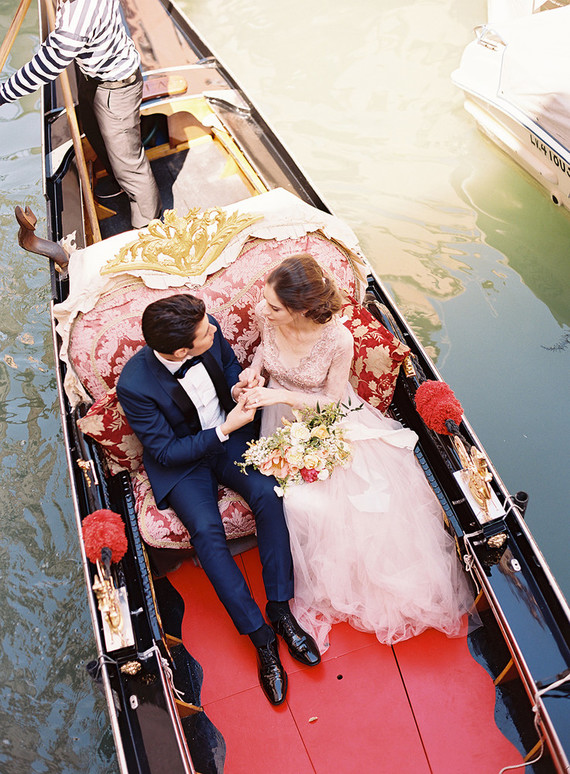 The most romantic elopement ever on the canals of Venice, Italy