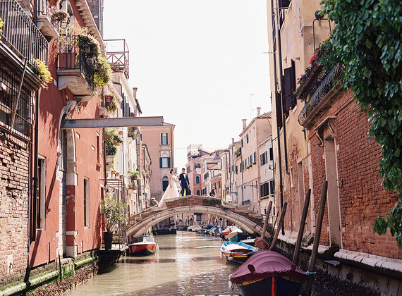 The most romantic elopement ever on the canals of Venice, Italy