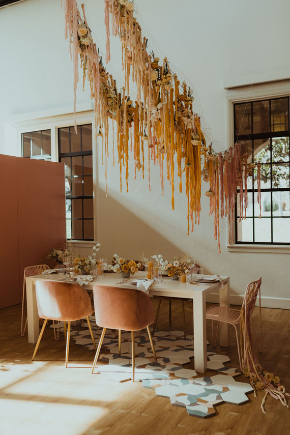 Modern wedding decor