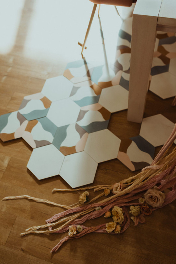 Modern wedding decor