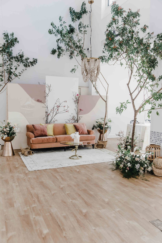 Indoor wedding decor