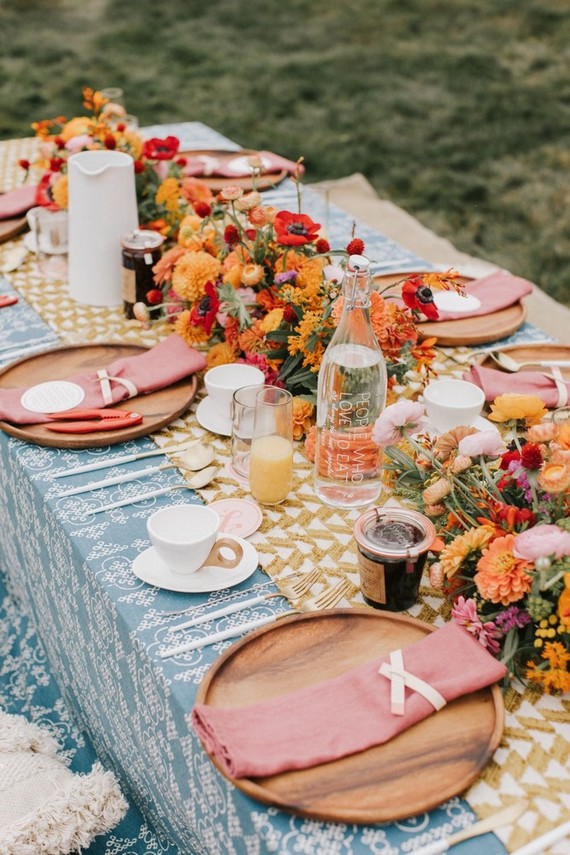 whimsical sunrise glamping elopement in Maine Inspiration