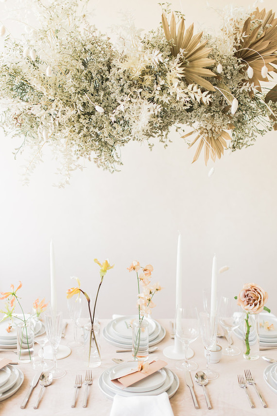 The blushiest bridal editorial and tablescape for spring Inspiration