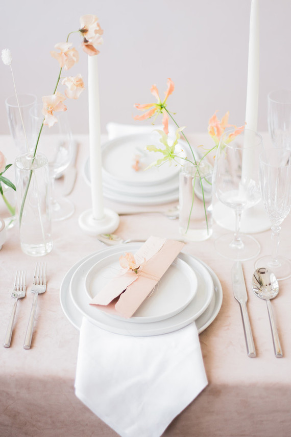 The blushiest bridal editorial and tablescape for spring Inspiration