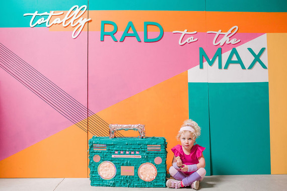 Totally rad 80's birthday party