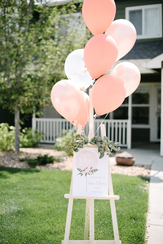 How to host and plan a sweet thoughtful pastel birthday party at home for twins
