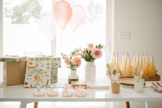 How to host and plan a sweet thoughtful pastel birthday party at home for twins
