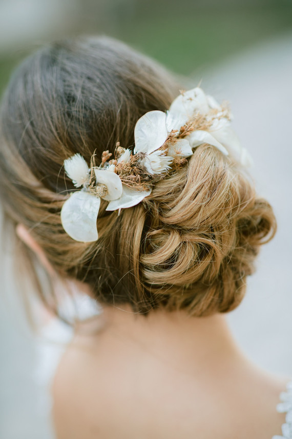 dried flower hair adornments