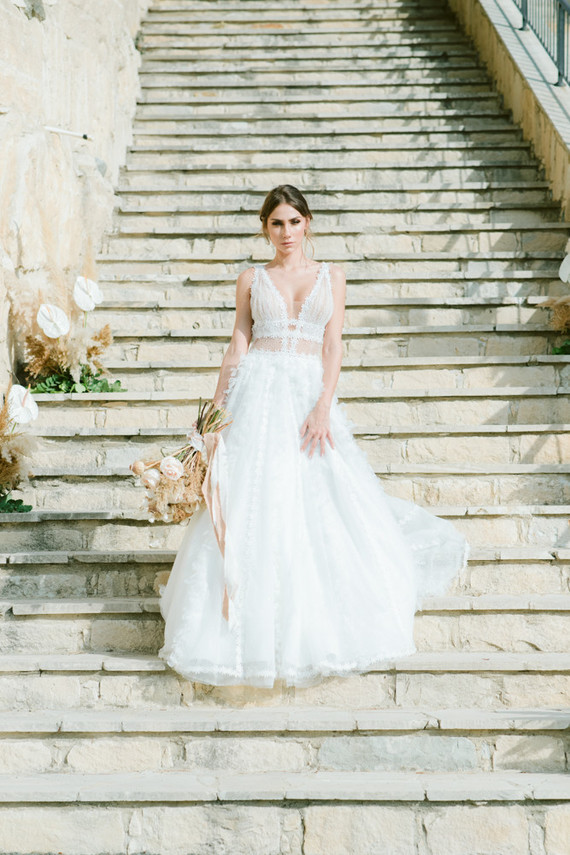 boho luxe wedding editorial in Cyprus, Greece