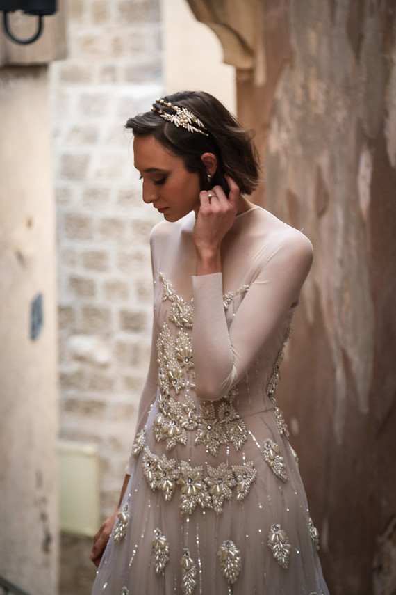 Beaded wedding dress
