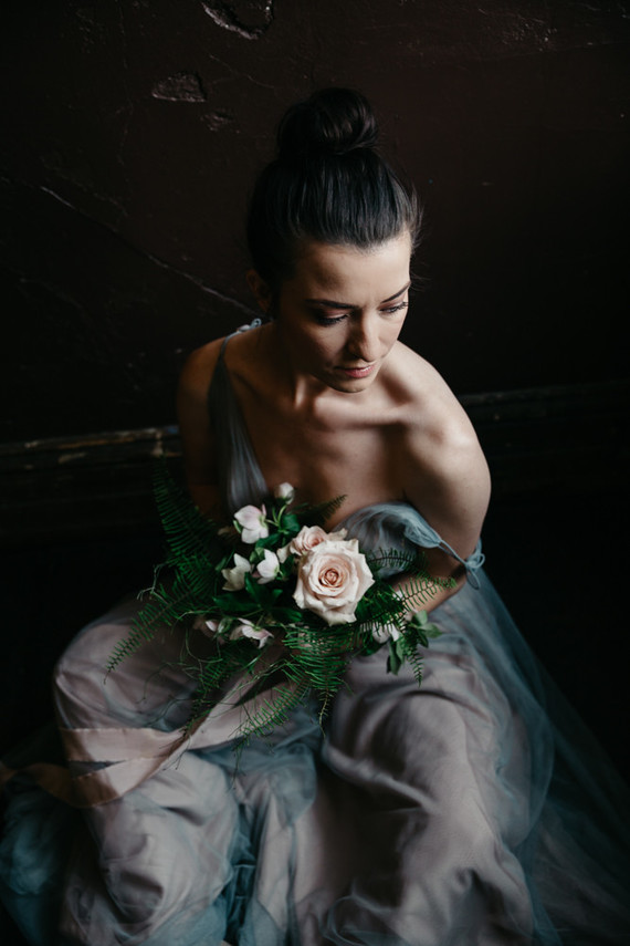 Moody winter Degas-inspired wedding design