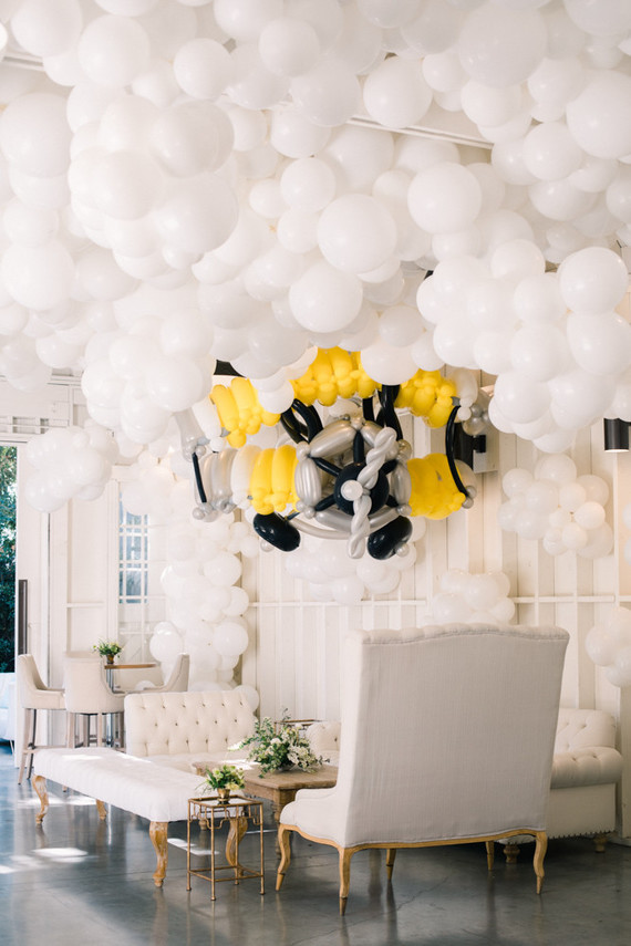 airplane balloon installation