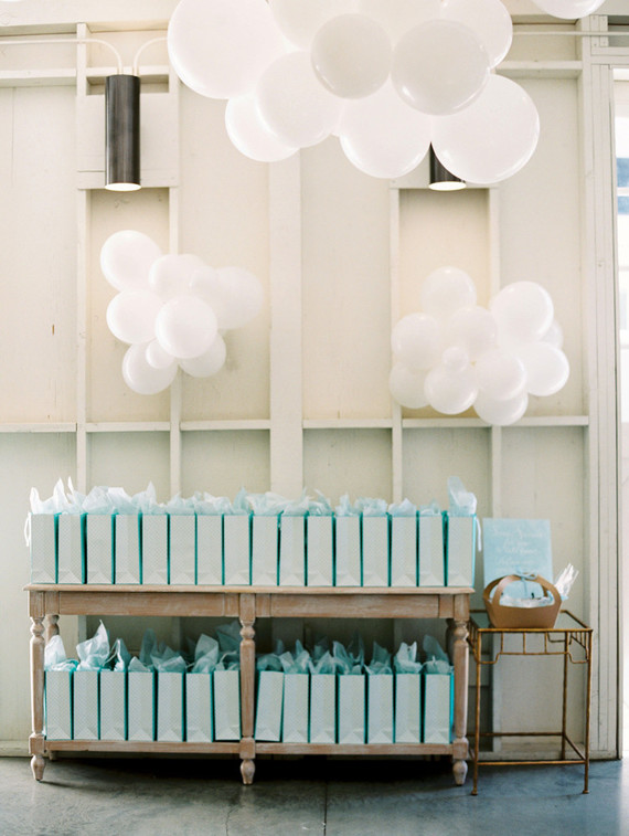 hot air balloon dessert table for an amazing 1st birthday party