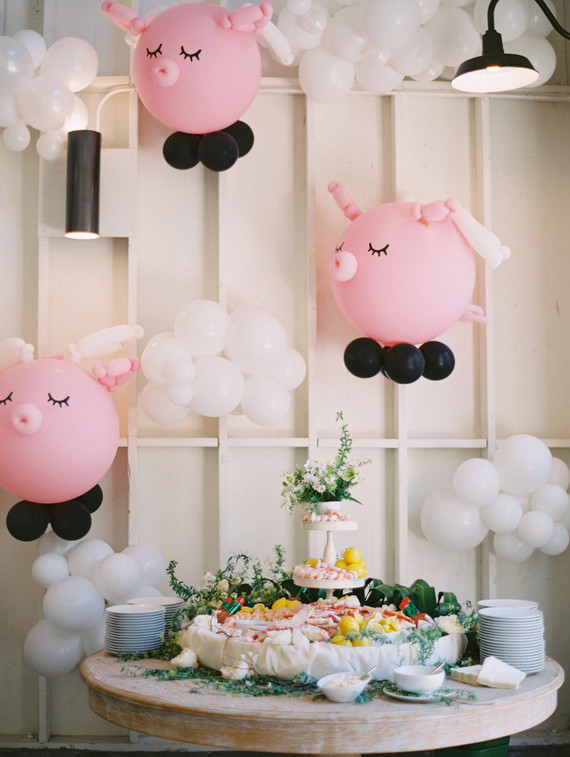 flying pig balloon installations Inspiration