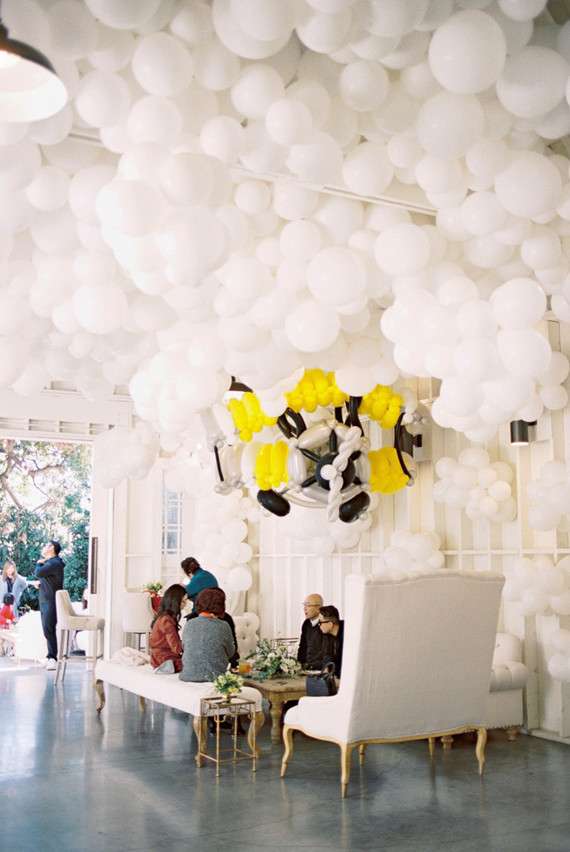 hot air balloon dessert table for an amazing 1st birthday party