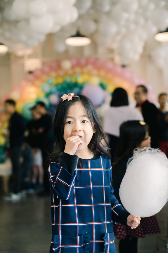 hot air balloon dessert table for an amazing 1st birthday party