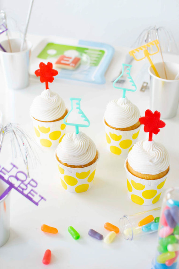 Modern mad scientist themed birthday party ideas
