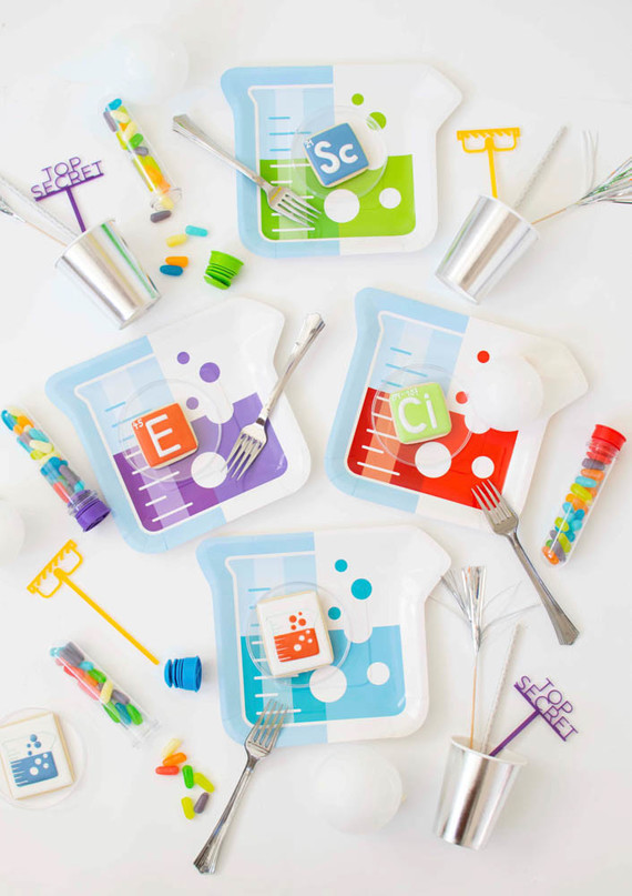 Modern mad scientist themed birthday party ideas