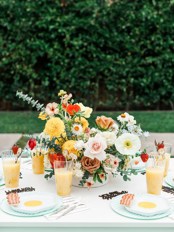 Breakfast themed birthday party for kids