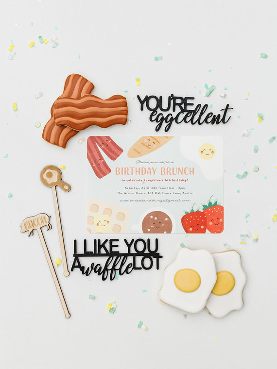 Breakfast themed birthday party for kids Inspiration