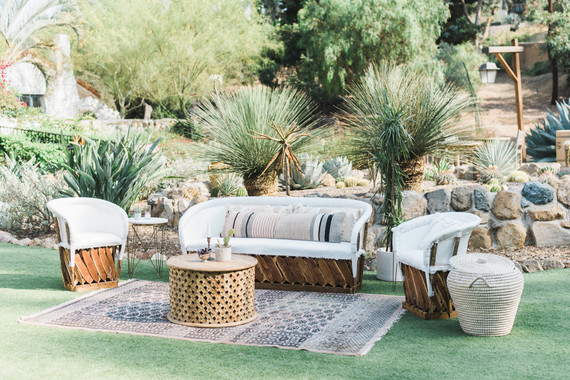 boho mexican wedding lounge