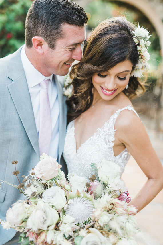 An all white Mexican inspires wedding at the most romantic Spanish venue in San Diego