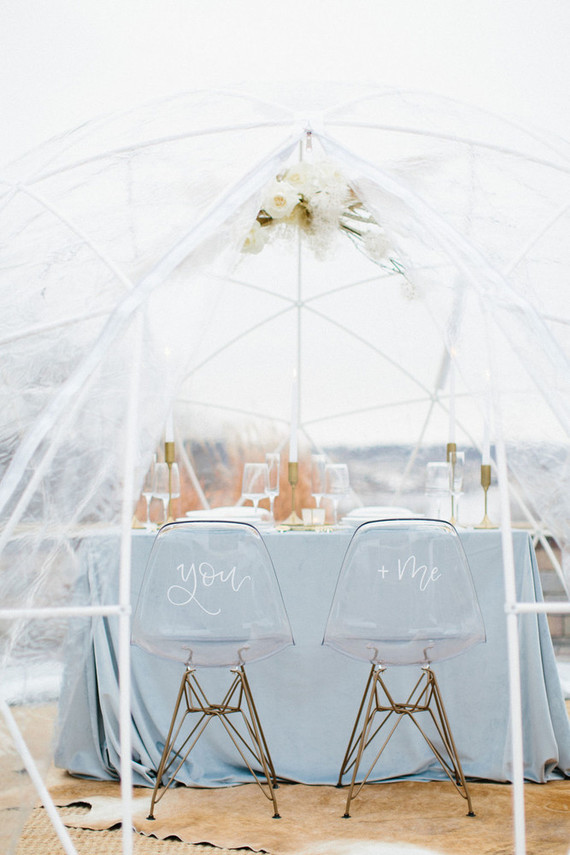 Winter white wedding ideas inspired by an ice storm