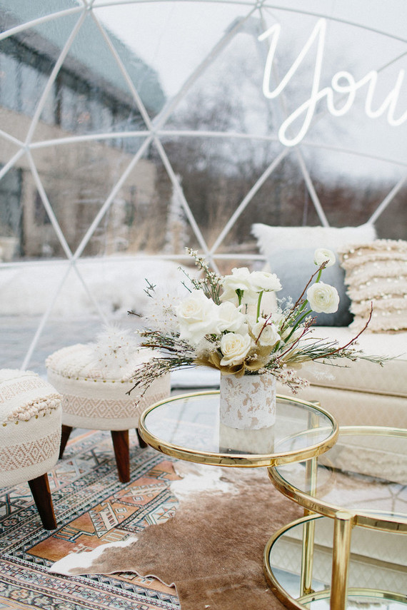 Winter white wedding ideas inspired by an ice storm