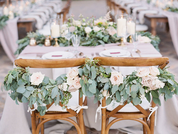 Romantic mauve Maui wedding with the most magical reception setting at Olowalu Plantation House Inspiration