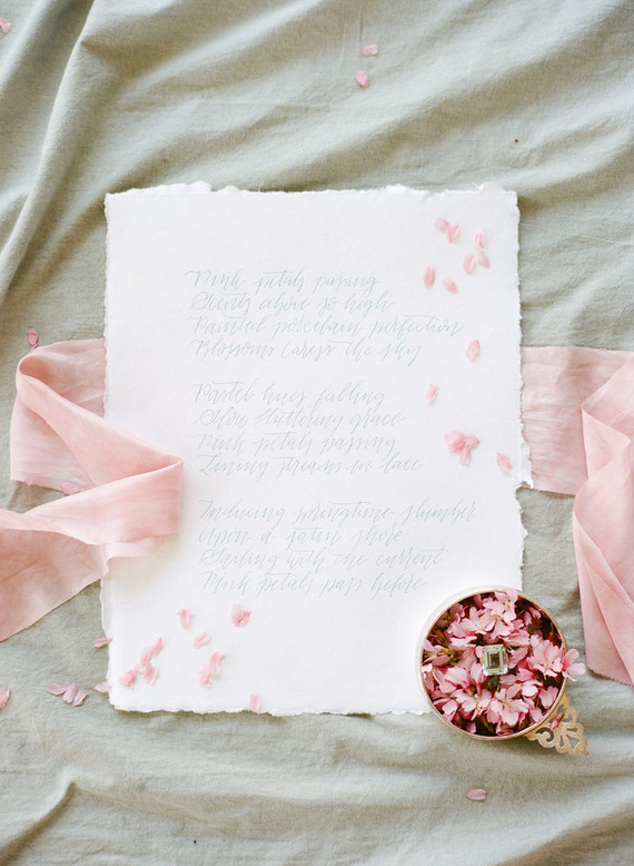 Cherry blossom bridal editorial in CharlestonCherry blossom bridal editorial in Charleston Inspiration