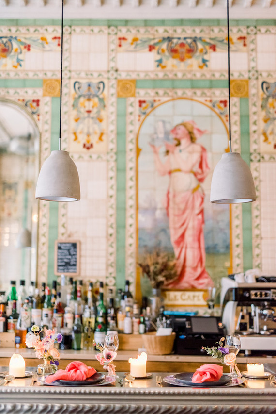 How to elope in Paris in the spring, at the most beautiful Art Nouveau cafe