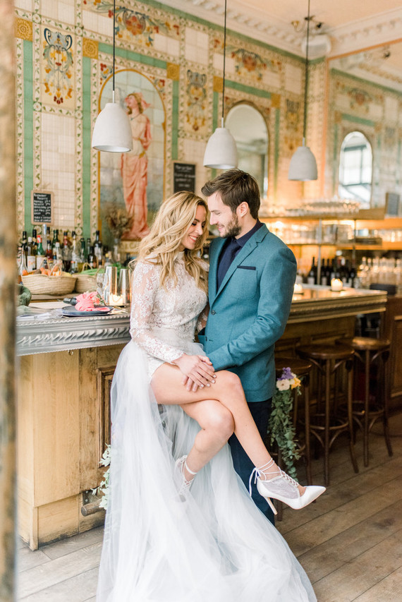 How to elope in Paris in the spring, at the most beautiful Art Nouveau cafe