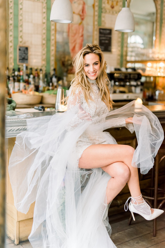 How to elope in Paris in the spring, at the most beautiful Art Nouveau cafe