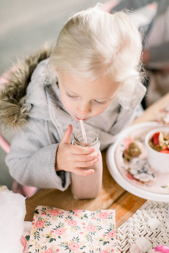 Girly pink birthday party brunch