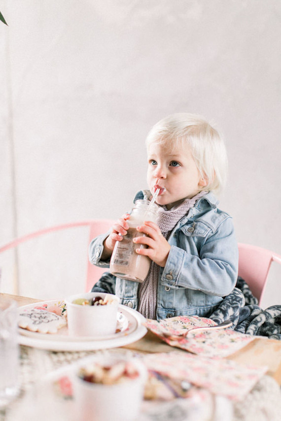 Girly pink birthday party brunch