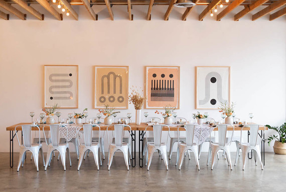 Modern pastel baby shower from RO & Co Events at Festoon