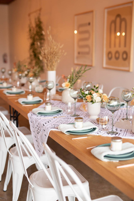 Modern pastel baby shower from RO & Co Events at Festoon