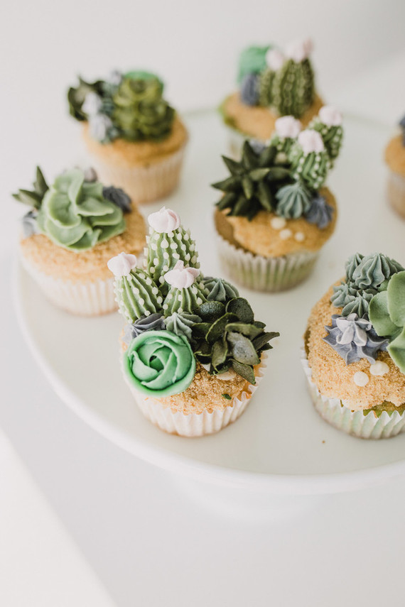 succulent cupcakes Inspiration