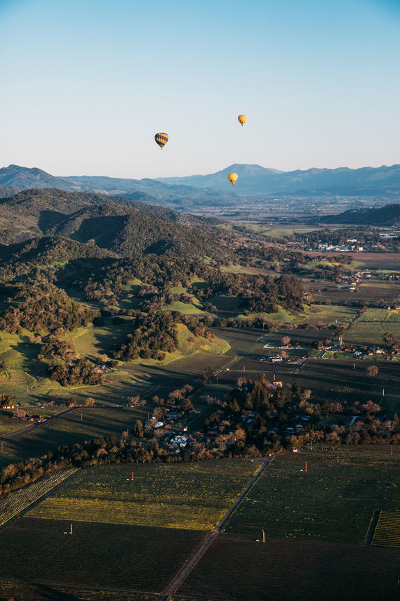Napa Valley Hot Air Balloon ride Inspiration