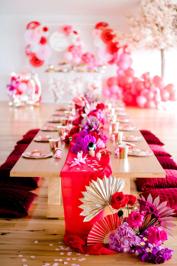 Cherry blossom 1st birthday party Inspiration