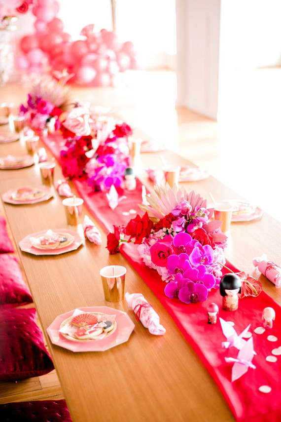 Cherry blossom 1st birthday party