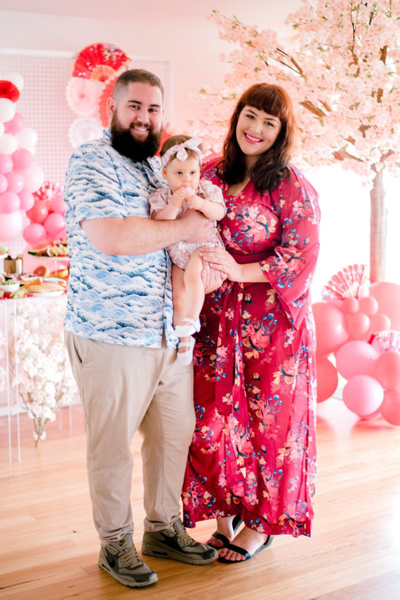 Cherry blossom 1st birthday party