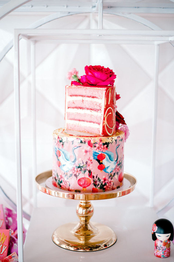 Cherry blossom 1st birthday party