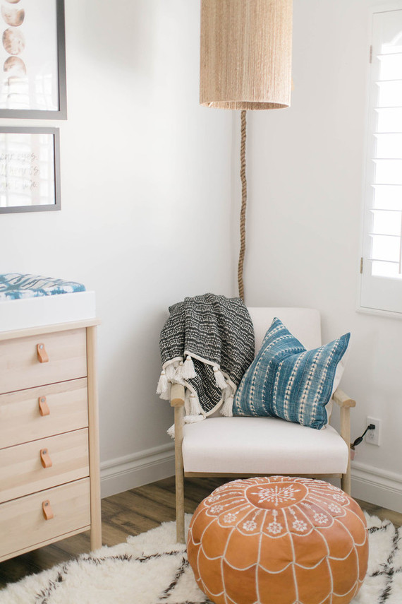 Mudcloth inspired boy's nursery