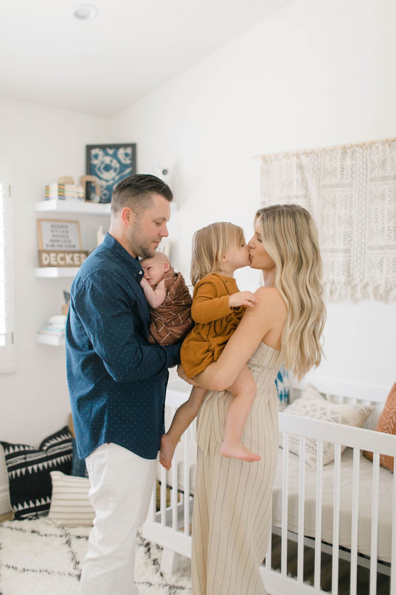 Mudcloth inspired boy's nursery