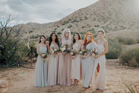 Folksy Joshua Tree wedding with the ultimate desert color palette