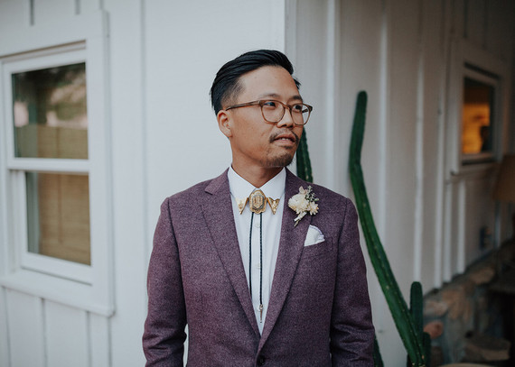 Folksy Joshua Tree wedding with the ultimate desert color palette