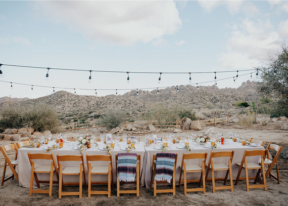 Folksy Joshua Tree wedding with the ultimate desert color palette