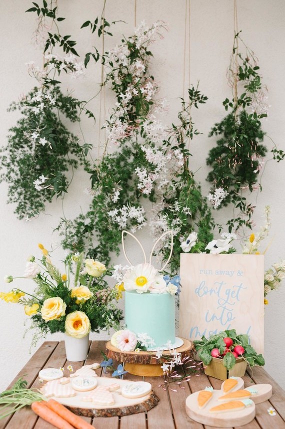 Peter Rabbit themed Easter brunch for kids Inspiration
