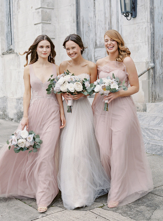 Blush bridesmaid dresses